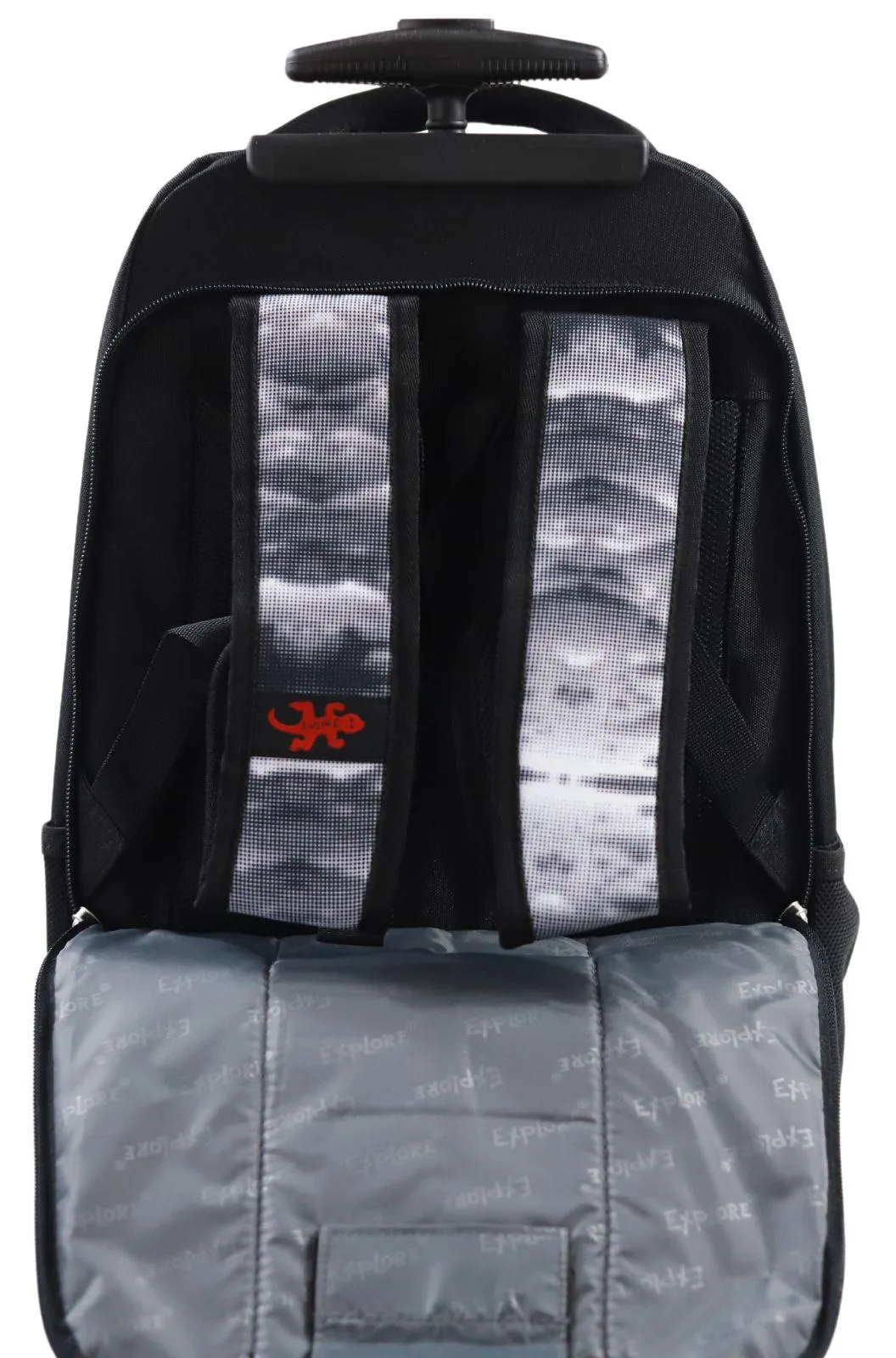 ■ Explore Trolley Backpack - Crystal & Black