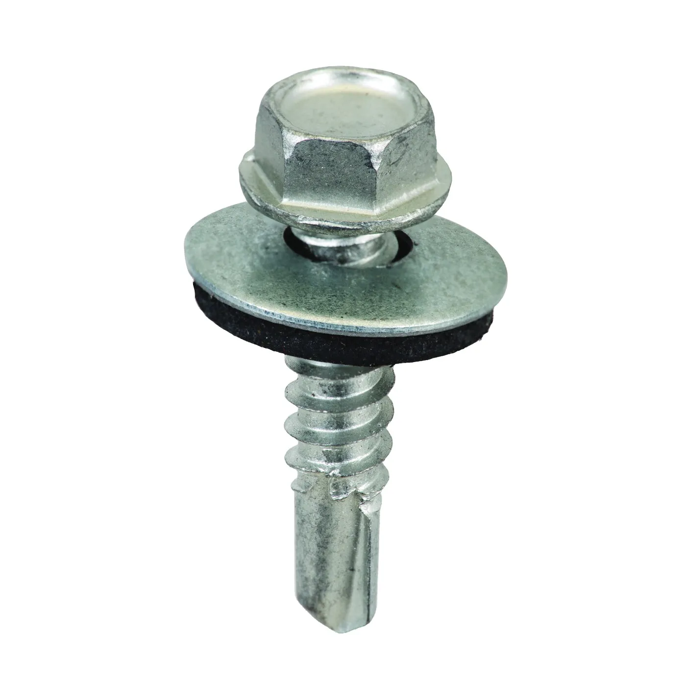 Acorn International SW-MM1212G250 Screw, #12 Thread, Hex Drive, Self-Drilling, Self-Tapping Point, Galvanized Steel