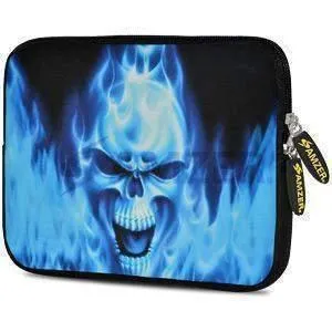 Amzer 10.5 Inch Neoprene Notebook Tablet/iPad Sleeve - Blue Skull