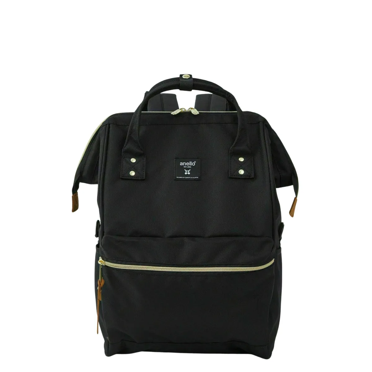 Anello Cross Bottle Backpack Regular in Black