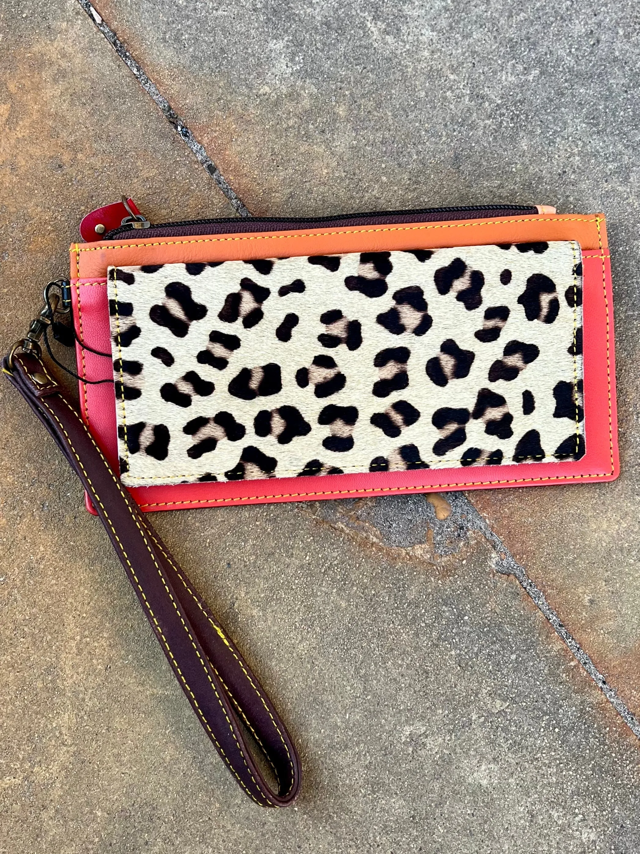 Aria Leather Wallet Wristlet- 3 Colors