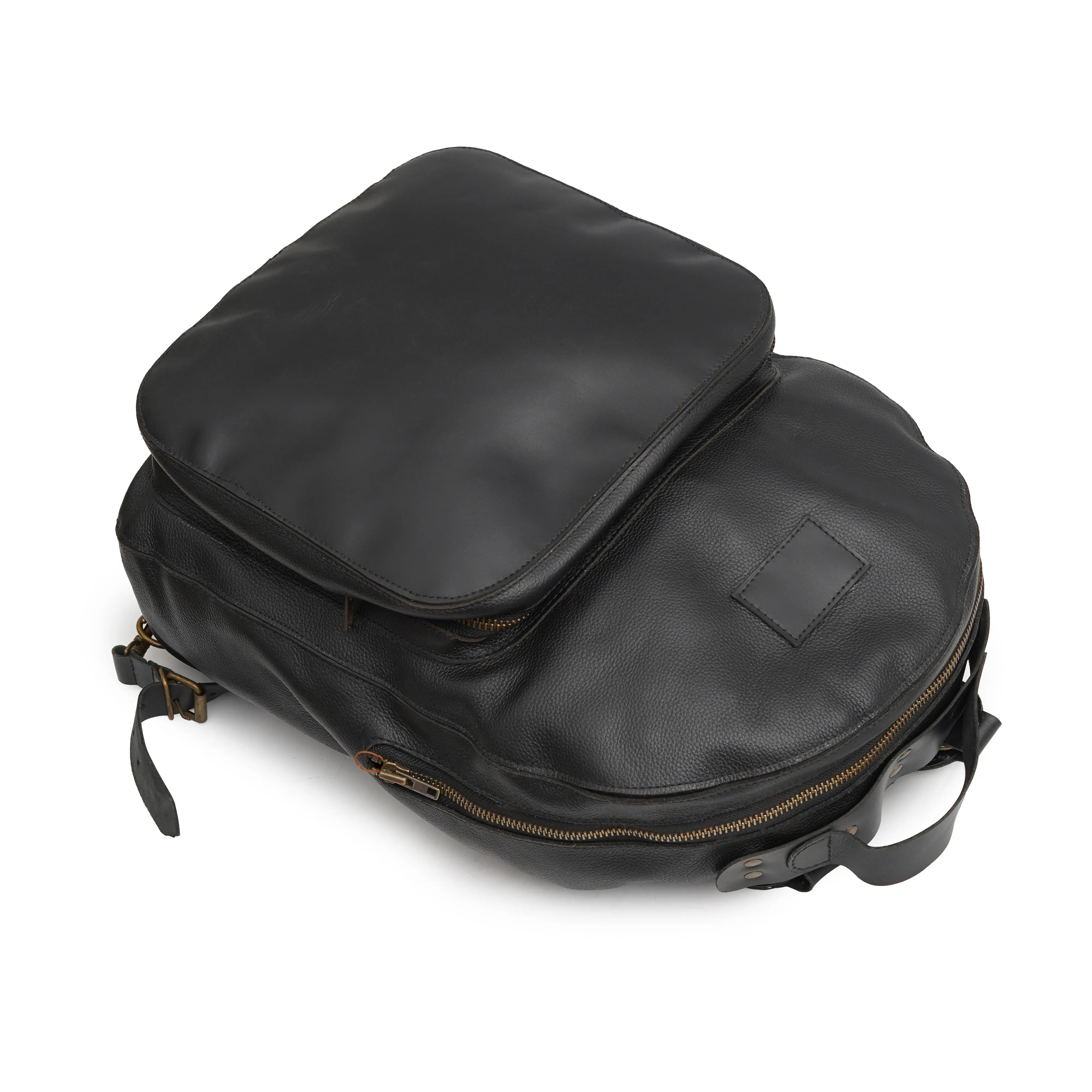 Authentic Black Leather Backpack | Leather Laptop Backpack