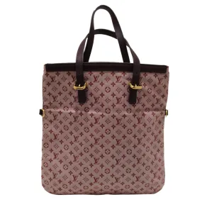 Authentic Louis Vuitton Red Monogram Mini Lin Francoise Small Tote Bag