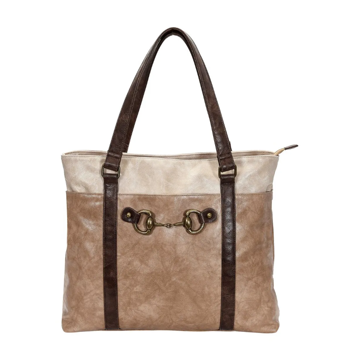 AWST Int'l Colorblock Snaffle Bit Laptop Tote