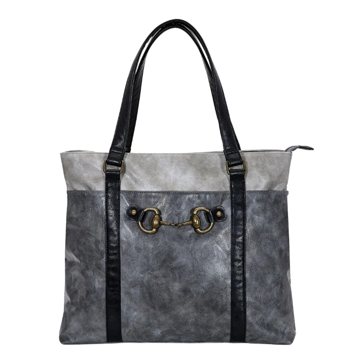 AWST Int'l Colorblock Snaffle Bit Laptop Tote