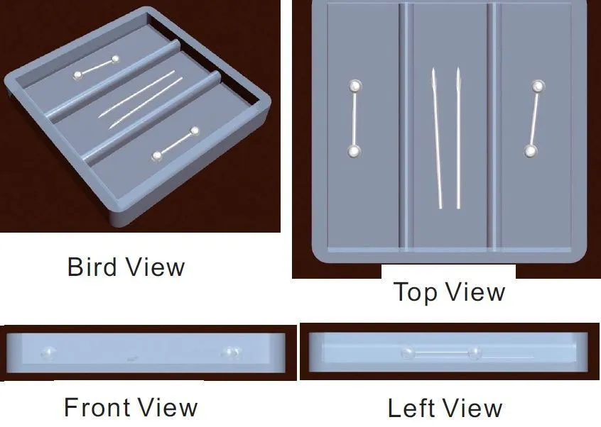 Bag of 25 Plastic Disposable Trays - Use for Setup & During Procedure