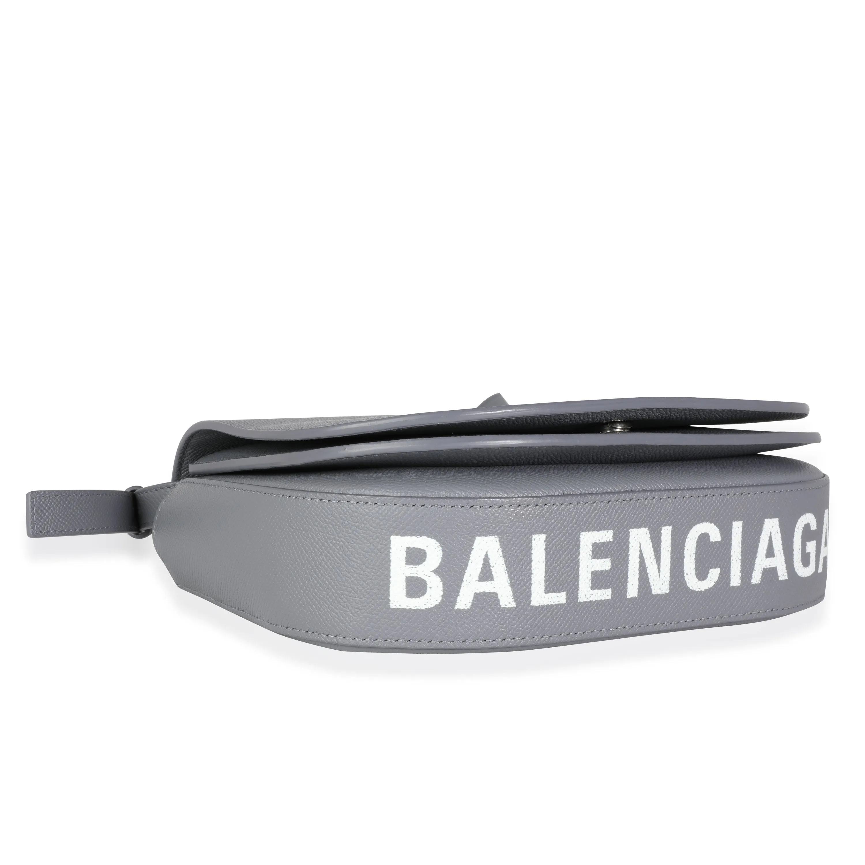 Balenciaga Gray Textured Leather Small Ville Day Bag