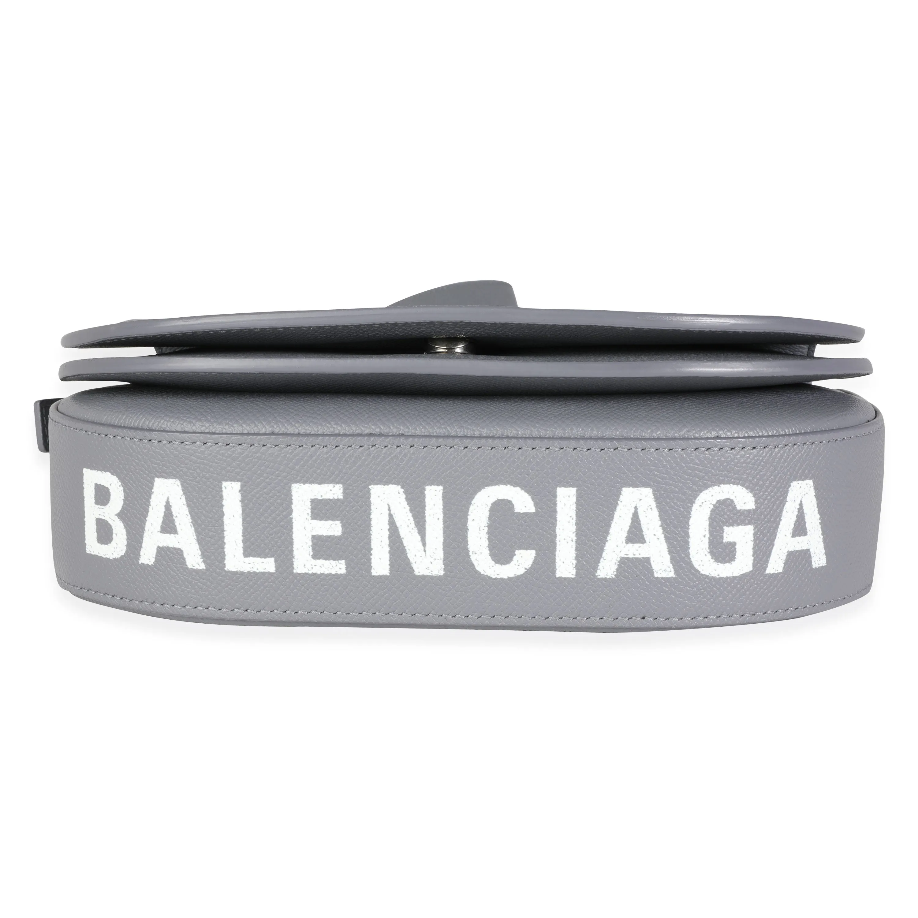 Balenciaga Gray Textured Leather Small Ville Day Bag