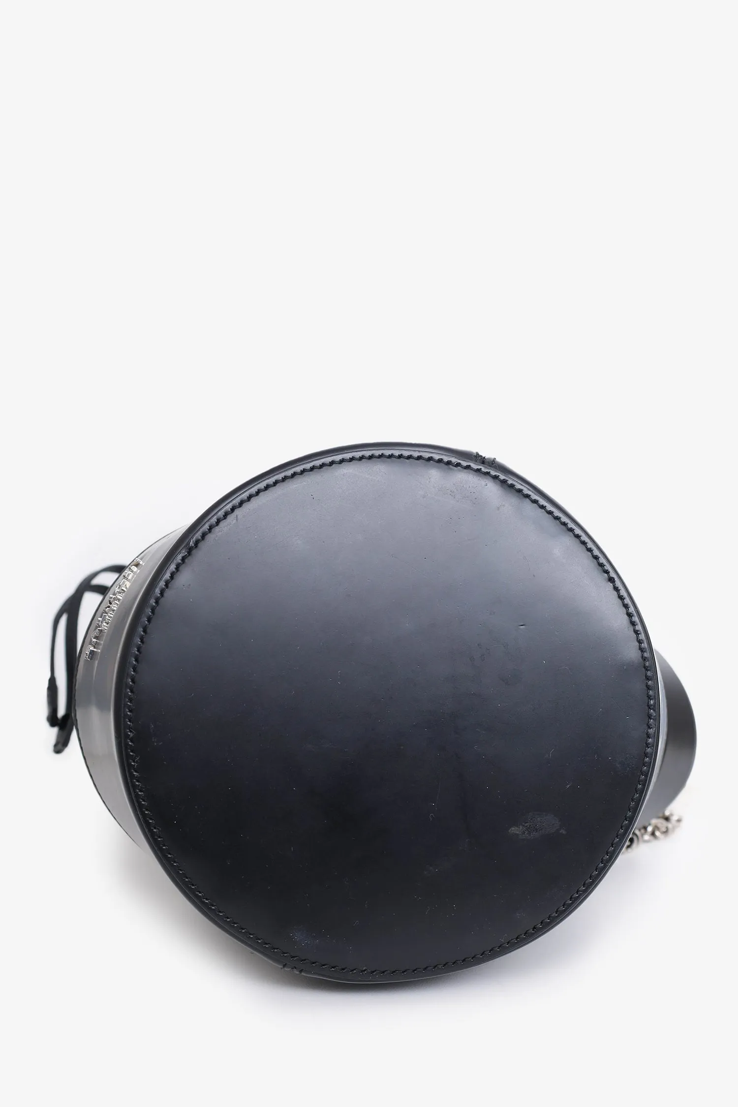 Balmain Black/White Logo Bucket Bag