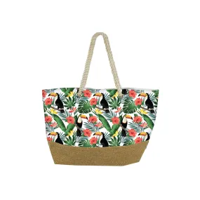 Beach bag Tropical flowers