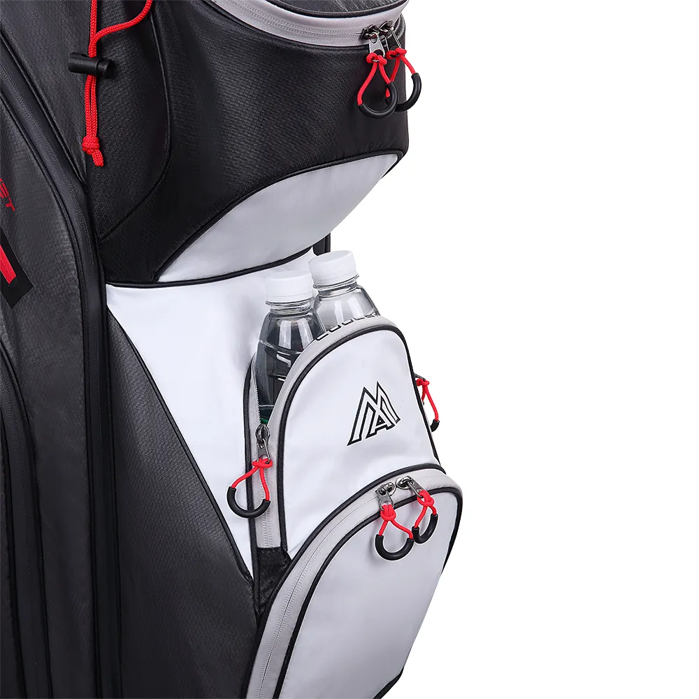 Big Max Dri Lite Style Cart Bag - Charcoal/Black/White/Red