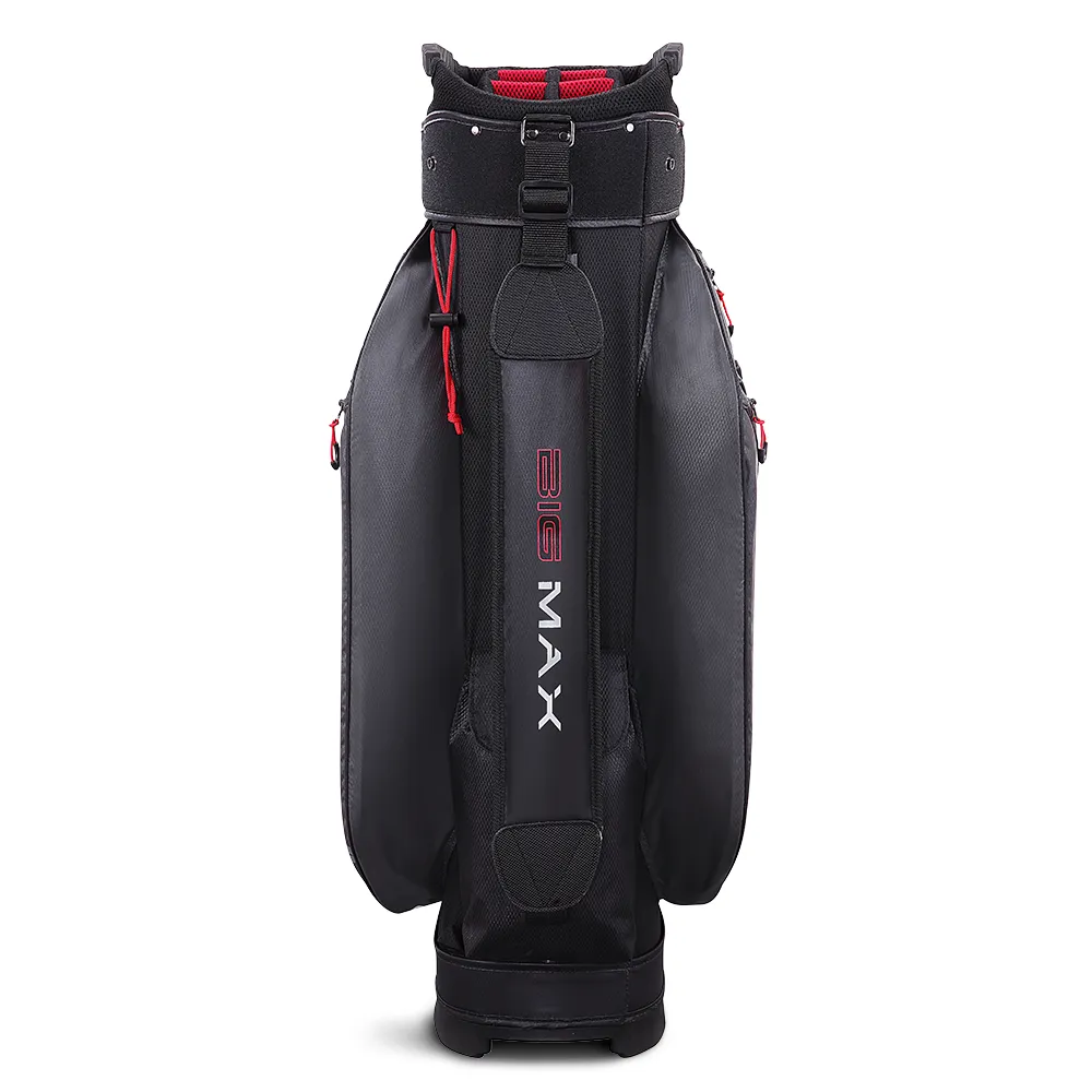 Big Max Dri Lite Style Cart Bag - Charcoal/Black/White/Red