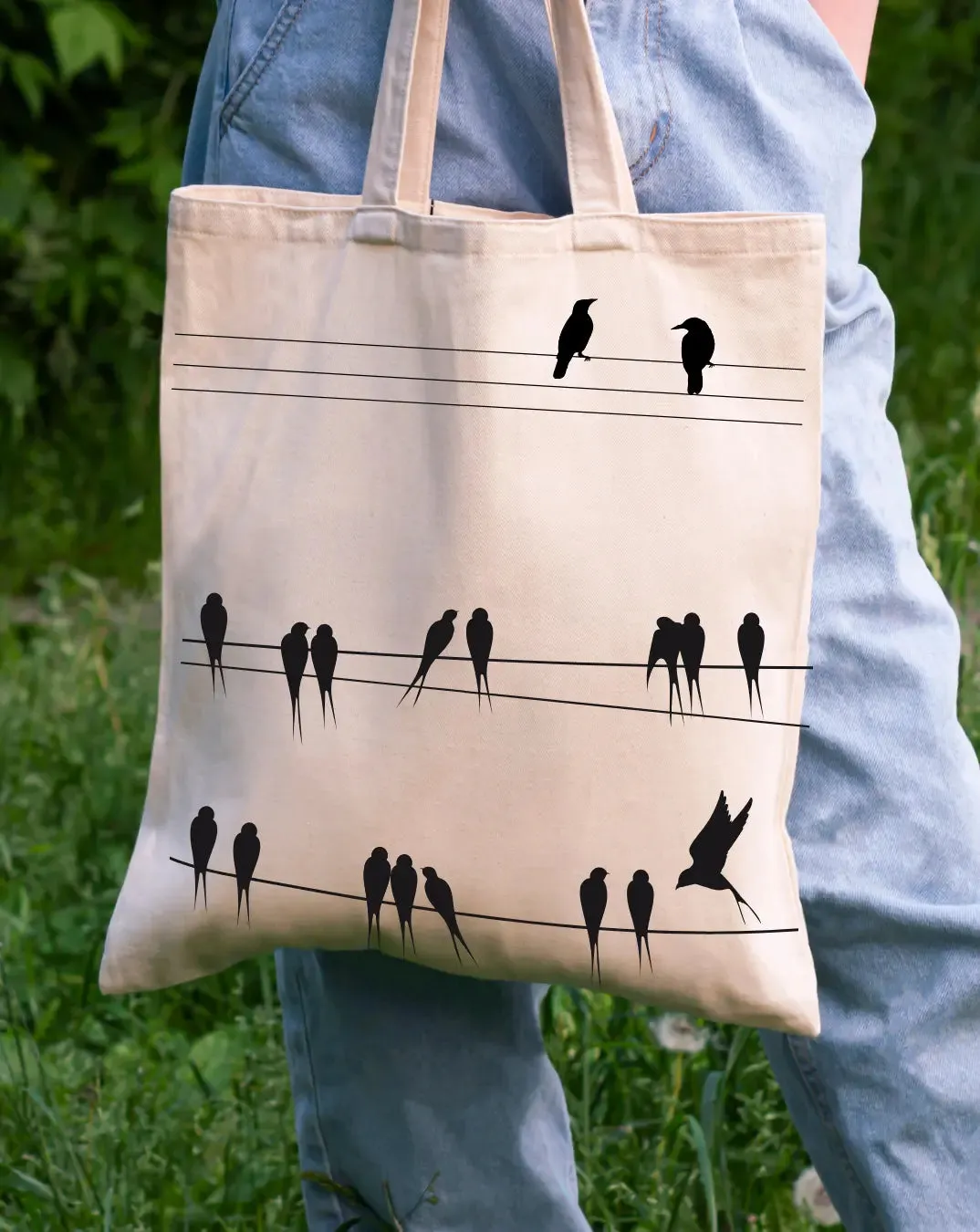 Birds Daily Thaila -  Canvas Reusable Bags