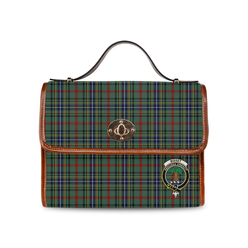 Bisset Tartan Waterproof Canvas Bag with Family Crest