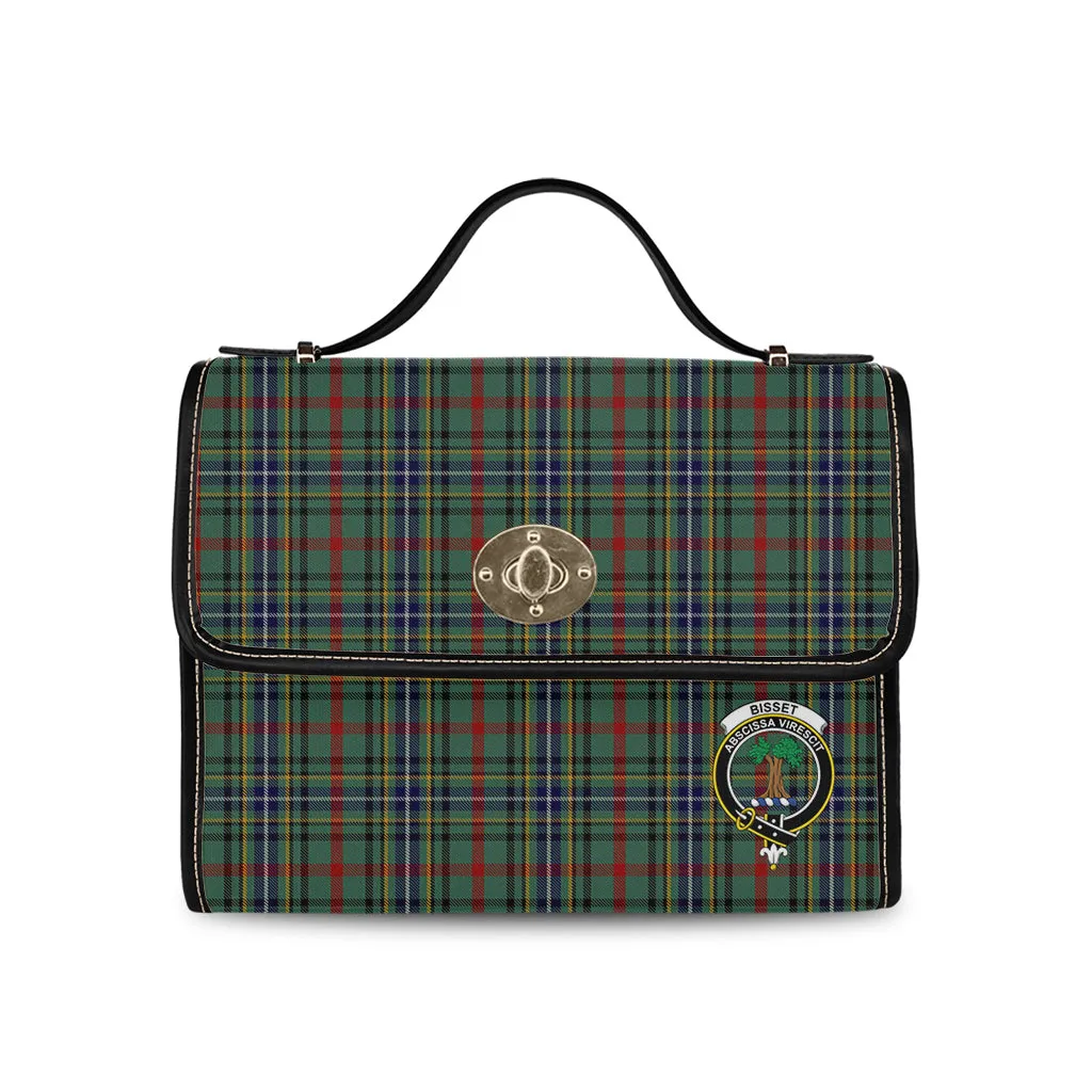 Bisset Tartan Waterproof Canvas Bag with Family Crest