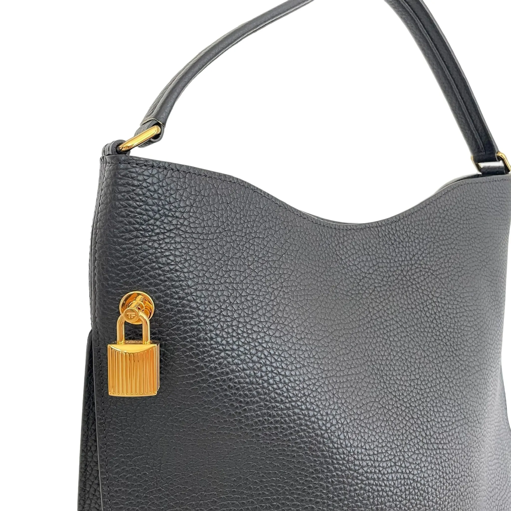 Black & Gold Hobo Bag w/Pouch