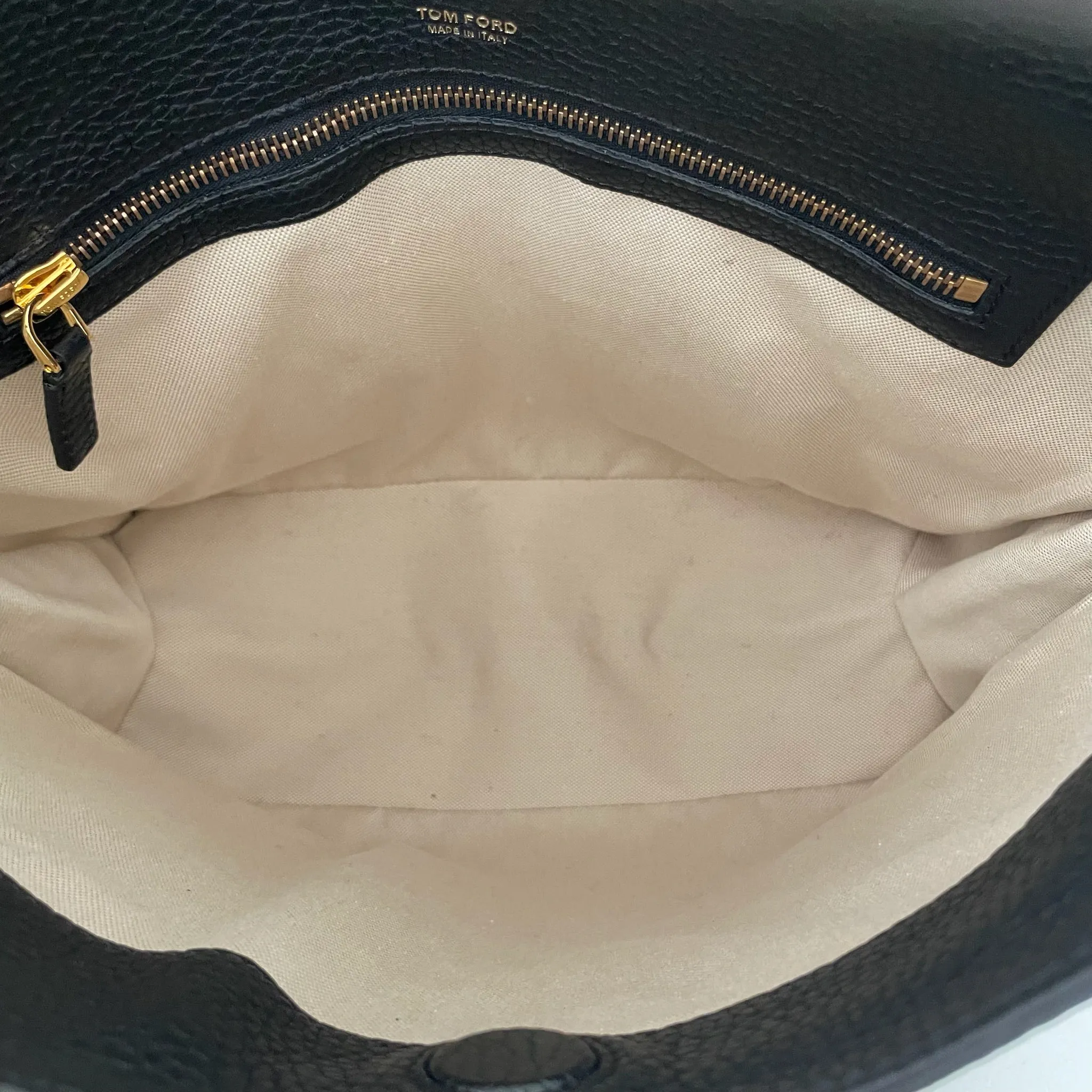 Black & Gold Hobo Bag w/Pouch