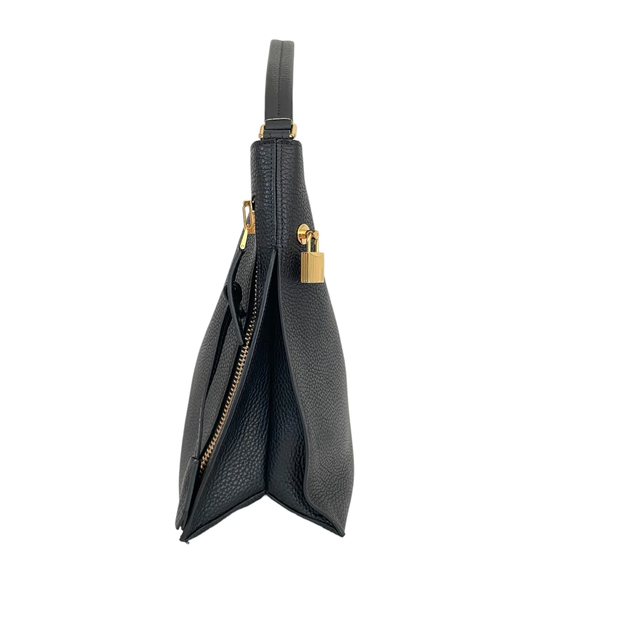 Black & Gold Hobo Bag w/Pouch