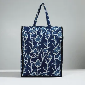 Blue - Handcrafted Cotton Shopping Bag 04