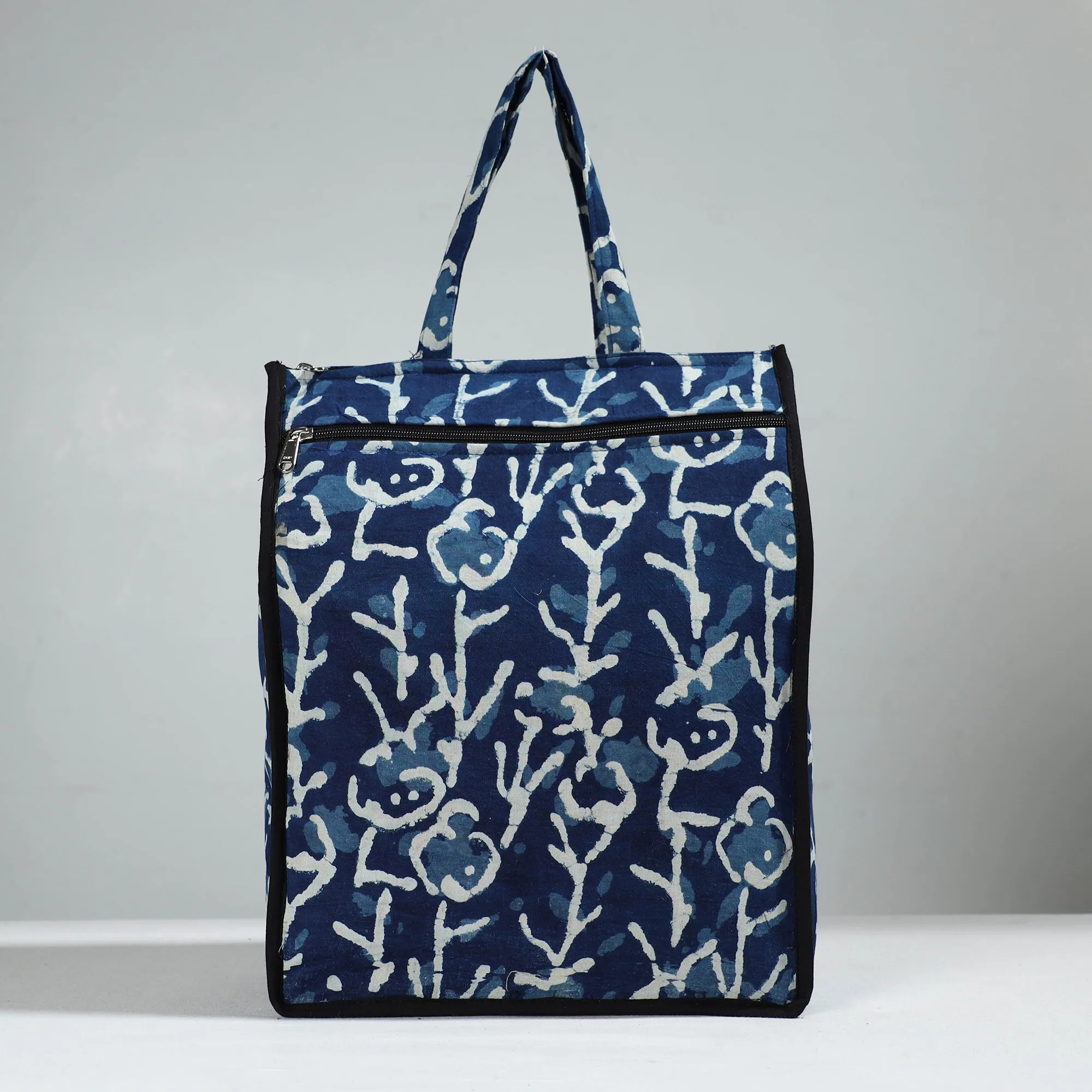 Blue - Handcrafted Cotton Shopping Bag 04