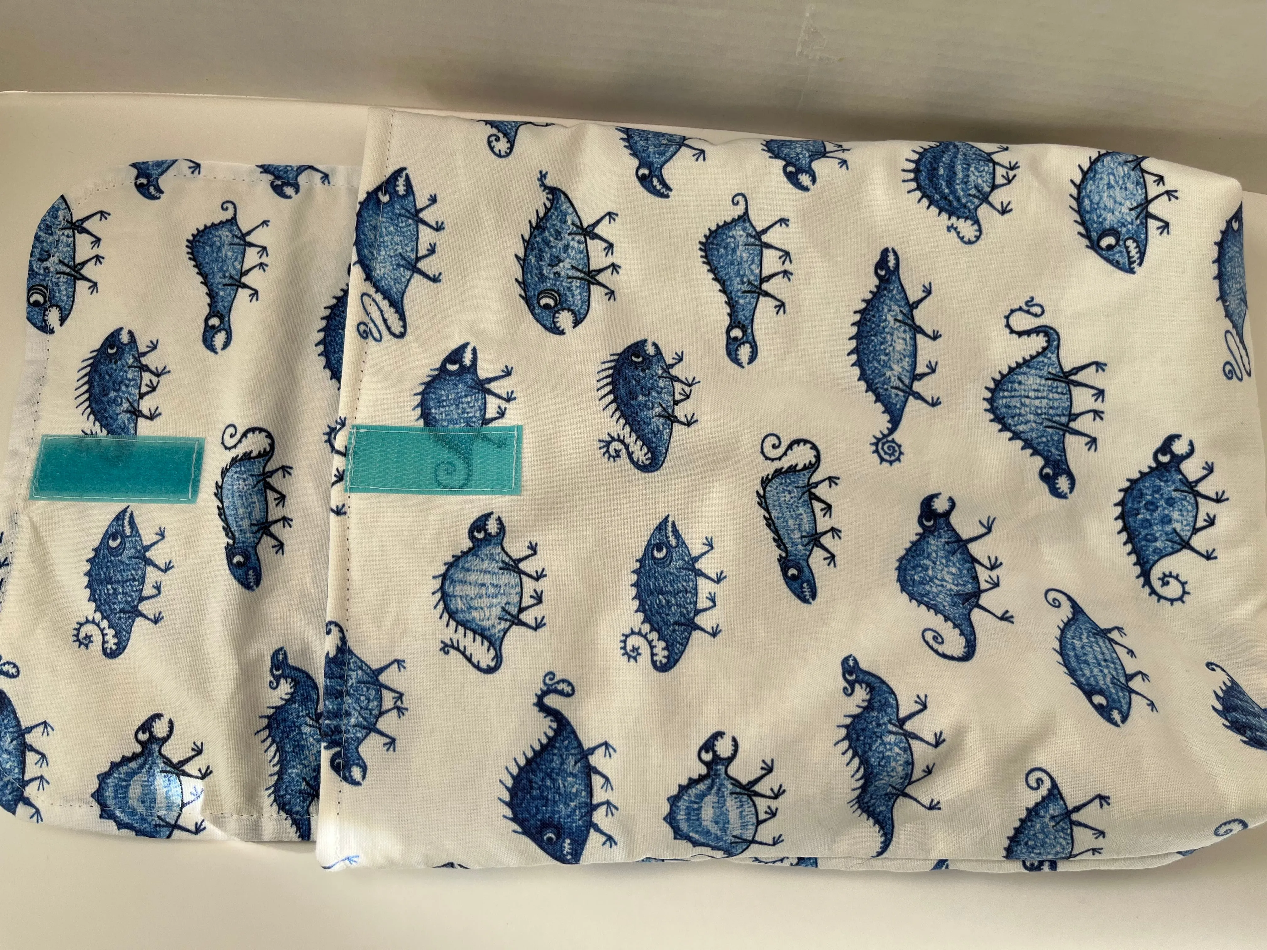 Blue Monsters Padded Book Sleeves