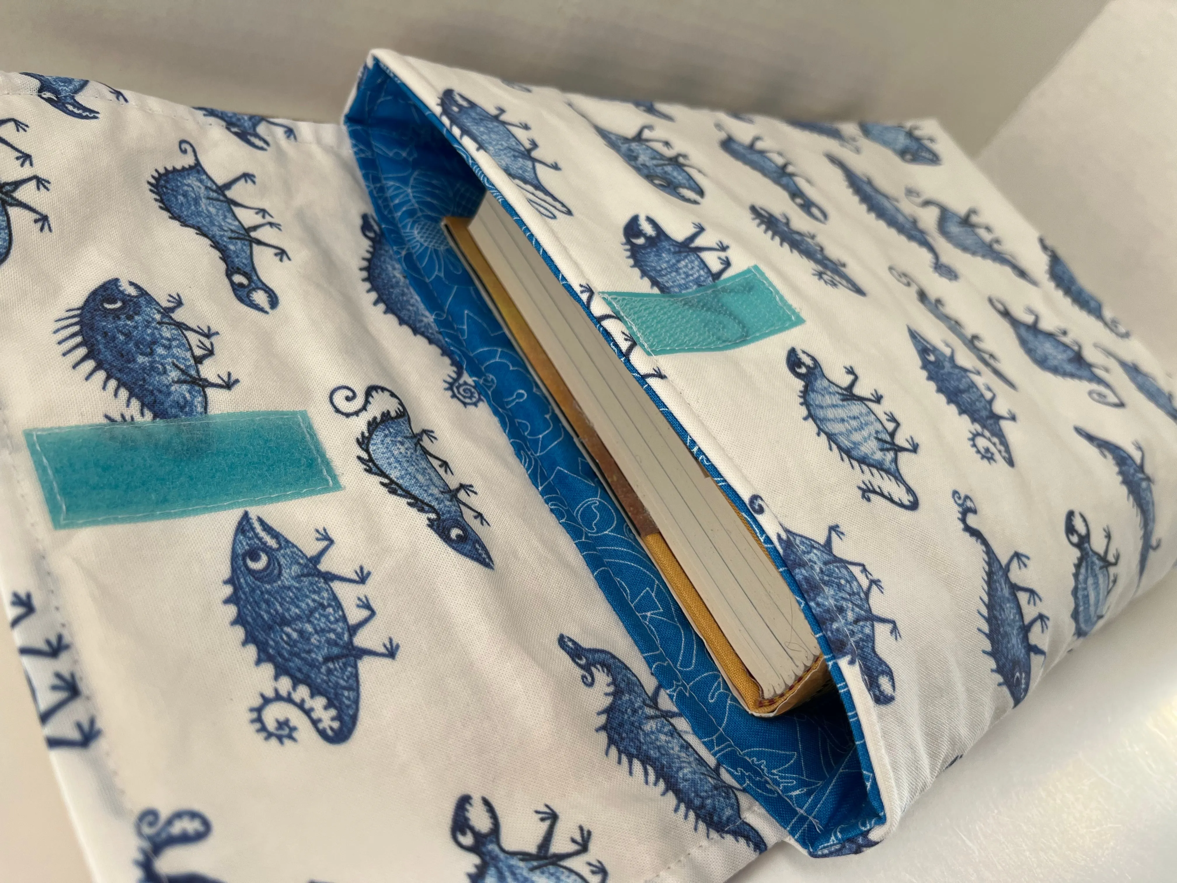 Blue Monsters Padded Book Sleeves