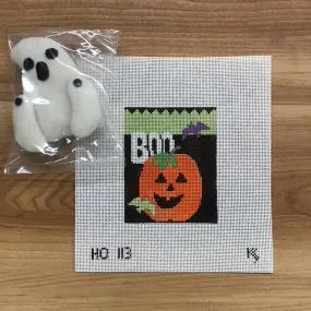 Boo Pumpkin Treat Bag Canvas