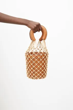 Brown Moreau Macrame Bucket Bag