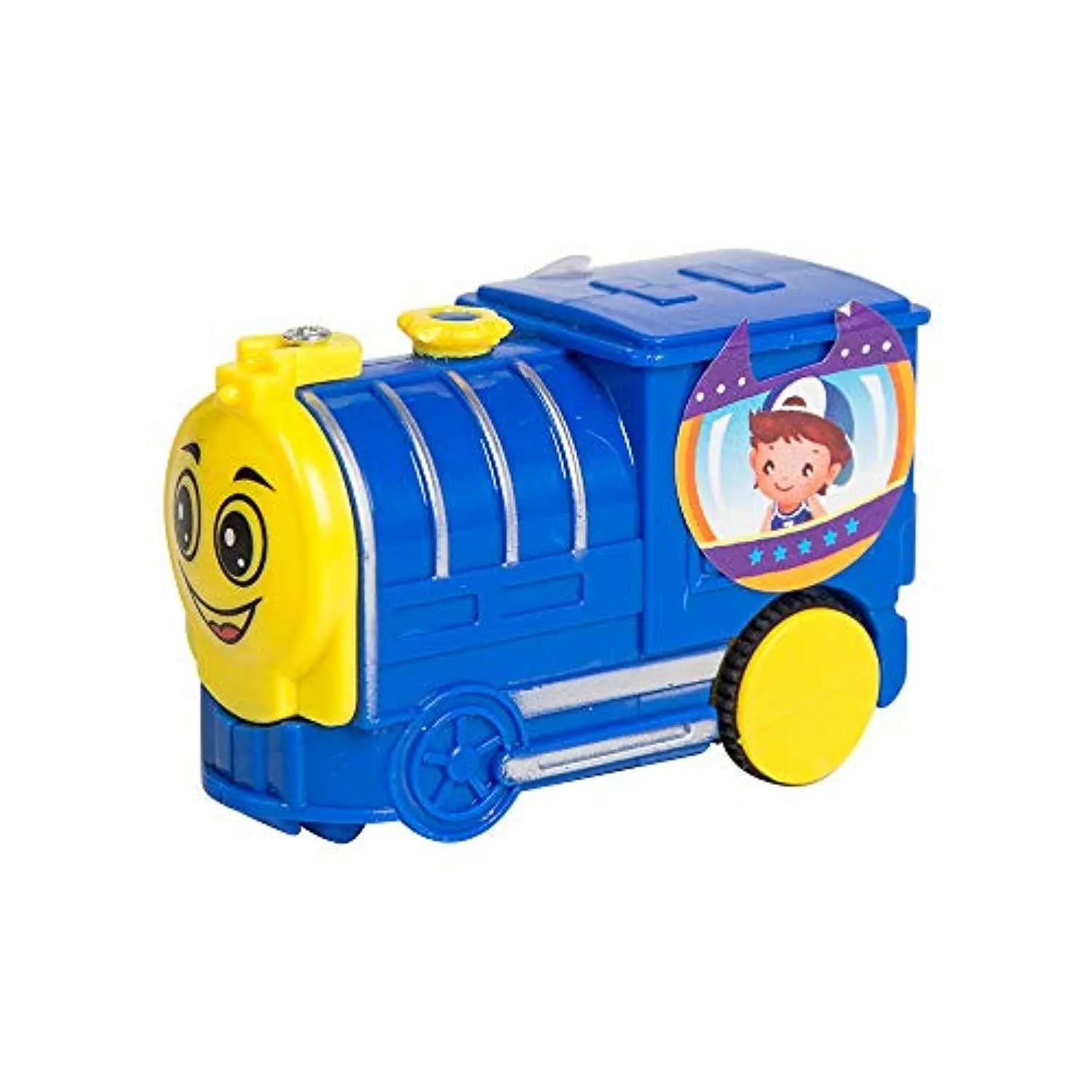 Building Block Train Brick Set Plastic Railway with Wheel