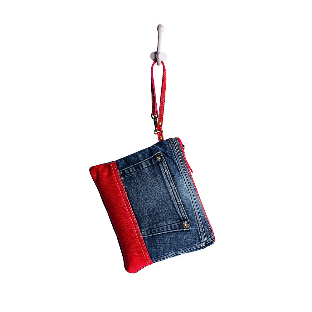 Charley Denim Pouch