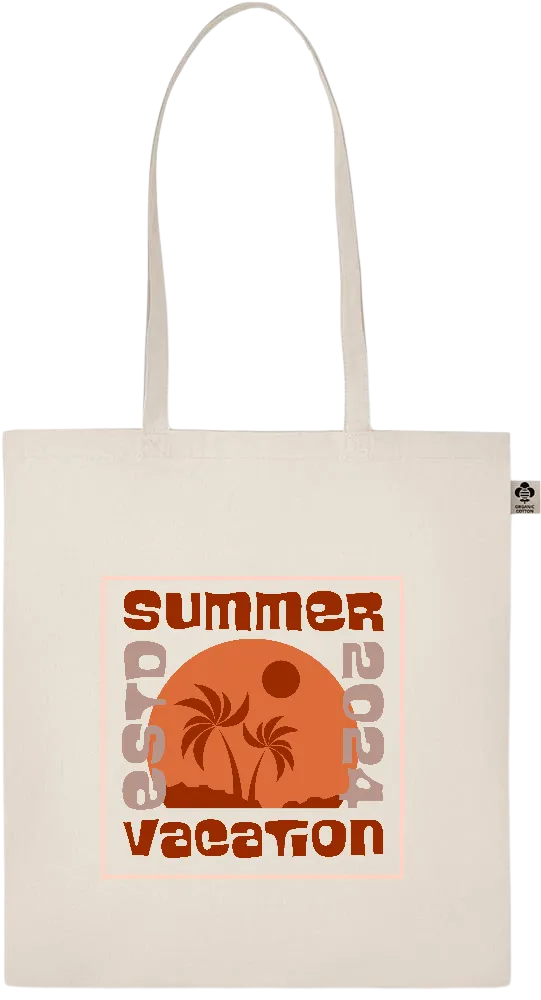 Chasing Summer Sunsets Design - Essential ecru organic cotton tote bag