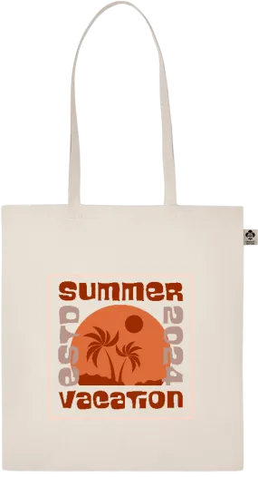 Chasing Summer Sunsets Design - Essential ecru organic cotton tote bag