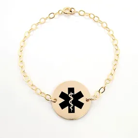 Chic and Modern Medical Alert ID Bracelet for Women - CG472B34. Starts at