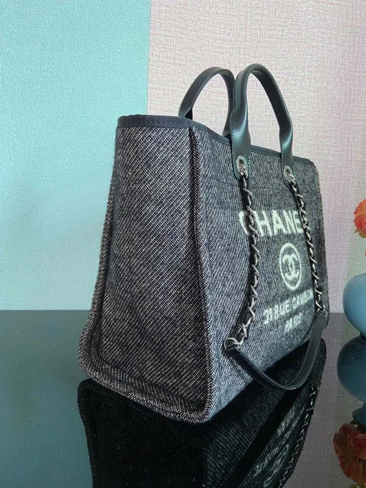 CHLLarge Shopping Tote Bag Grey For Women, Women&#8217;s Handbag, Shoulder Bags 15in/38cm