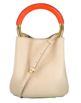 Circle Handle Bucket Bag