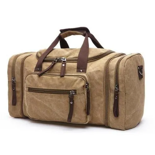 Classy Men Canvas Weekend Bag - 6 Colors