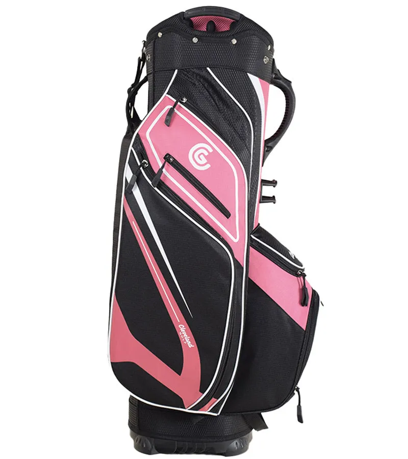 Cleveland Golf Lightweight Cart Bag- Pink/Black