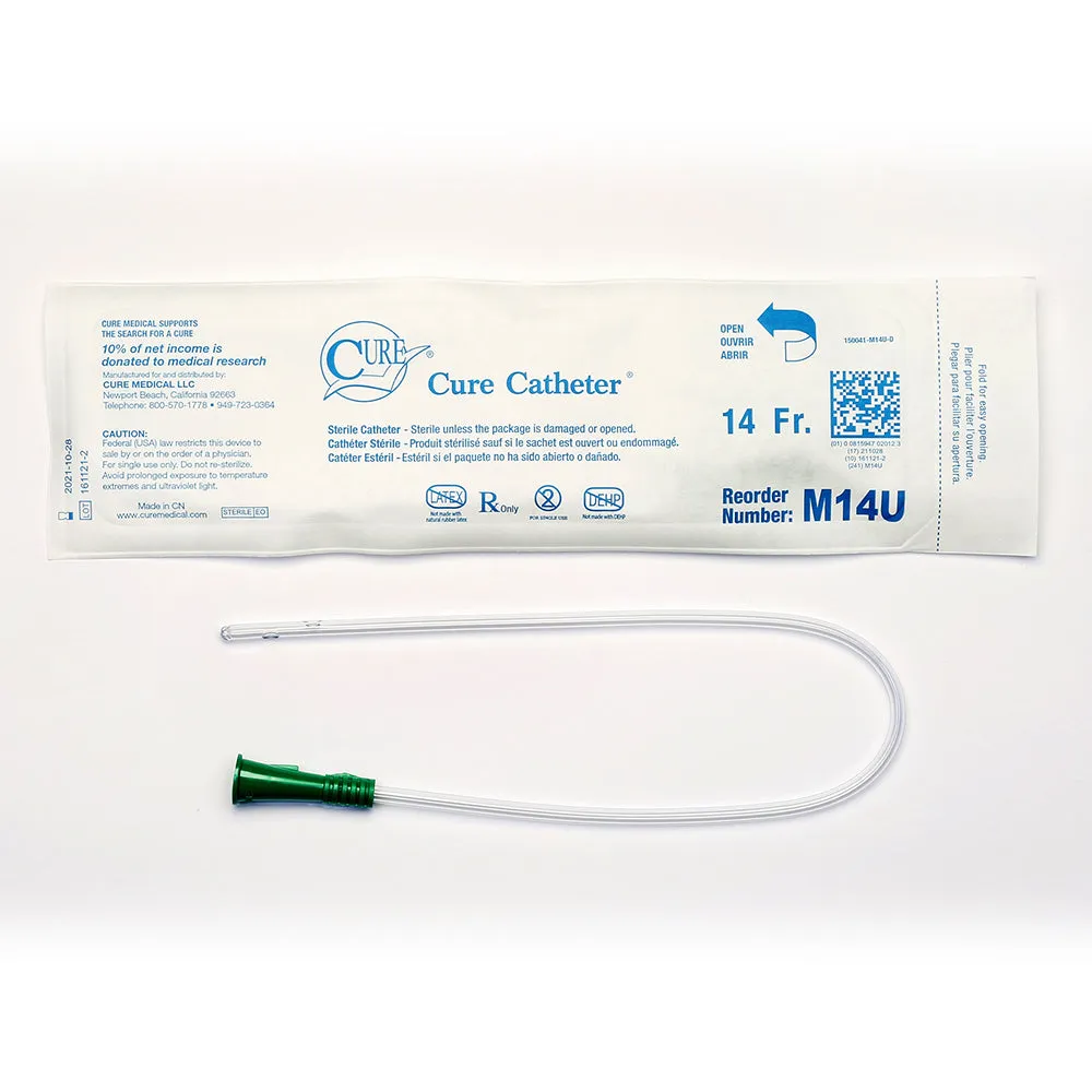 Cure Medical Pocket Catheter, Straight Tip, Male 16"