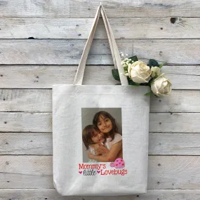 Custom "Lovebugs" Tote Bag, Linen Bag, Personalized Tote Bag, Custom Bag, Personalized Linen Bag, Personalized Bag, Custom Photo Bag, Custom Picture Bag, Personalized Photo Bag