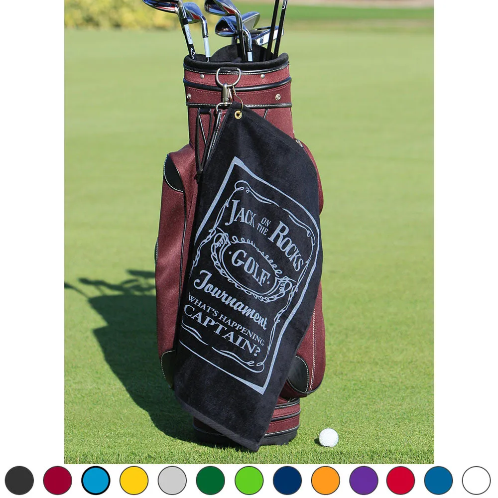 Customizable Cotton Velour Golf Towel