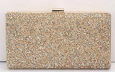 Diamond Sequin Clutch Purse and Handbag Two Chain Shoulder Bag