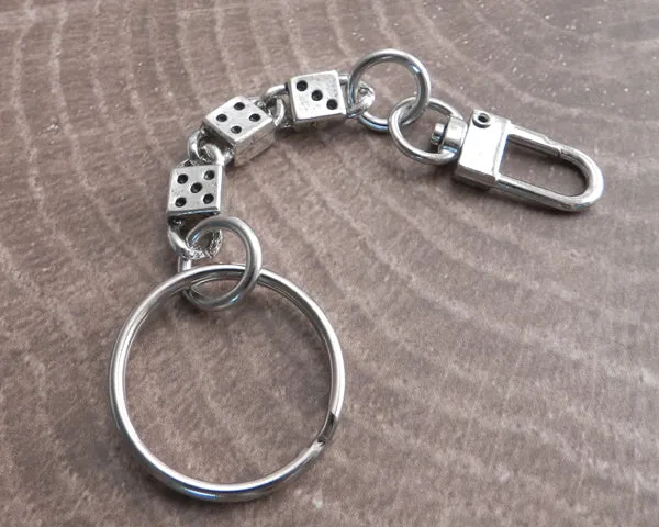 Dice Key Chain Clip-On