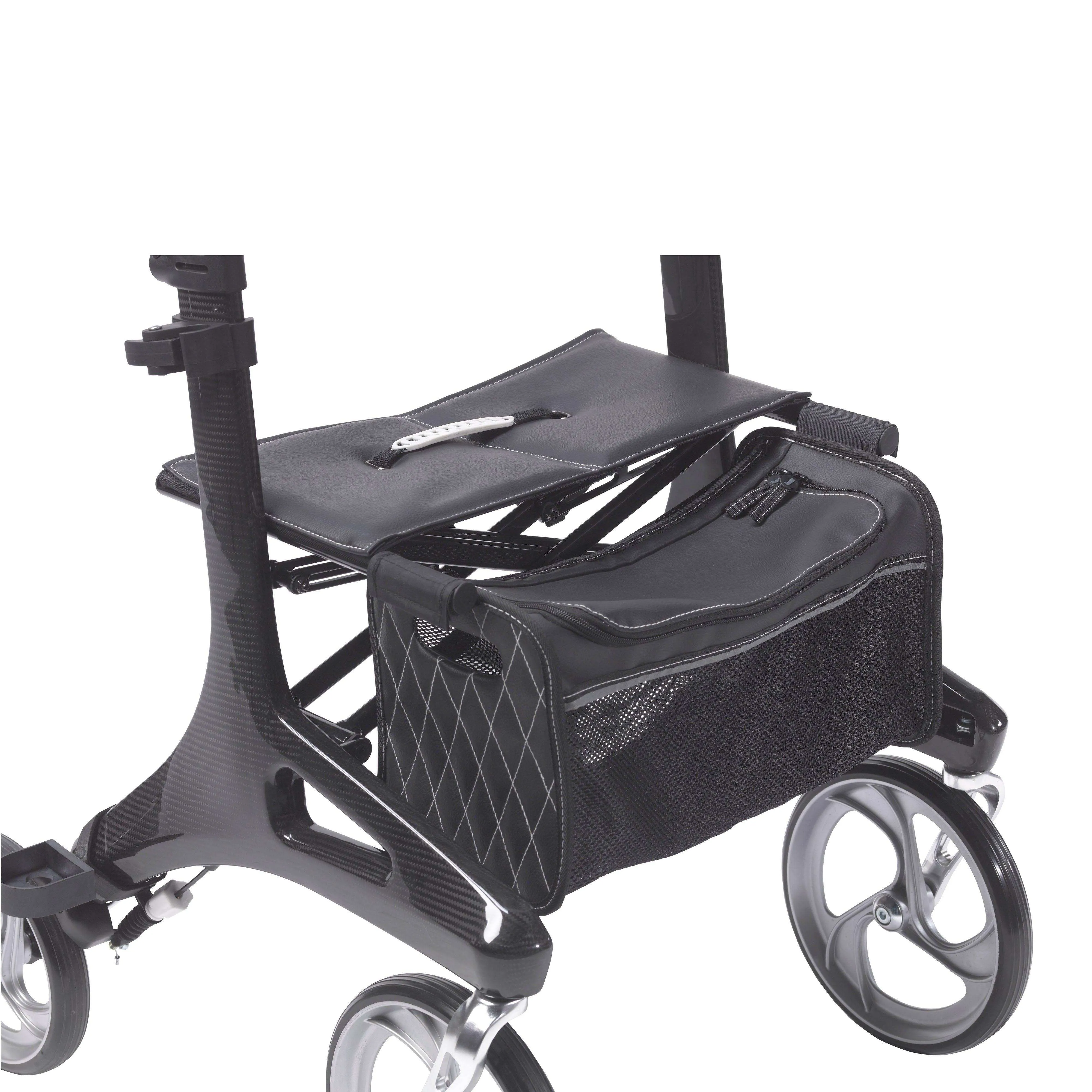 Drive Medical Nitro Elite CF Carbon Fiber Rollator Walker - Black