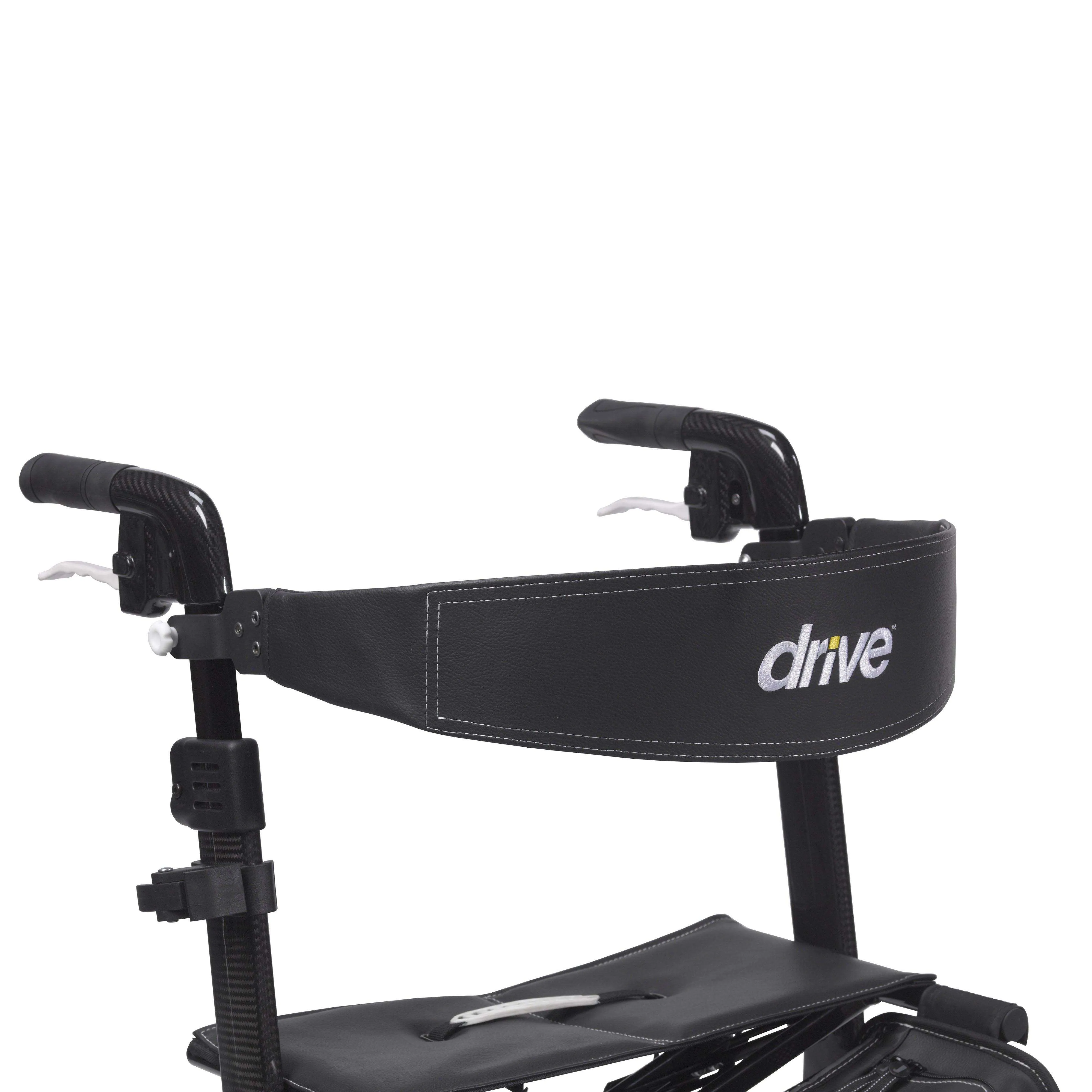 Drive Medical Nitro Elite CF Carbon Fiber Rollator Walker - Black