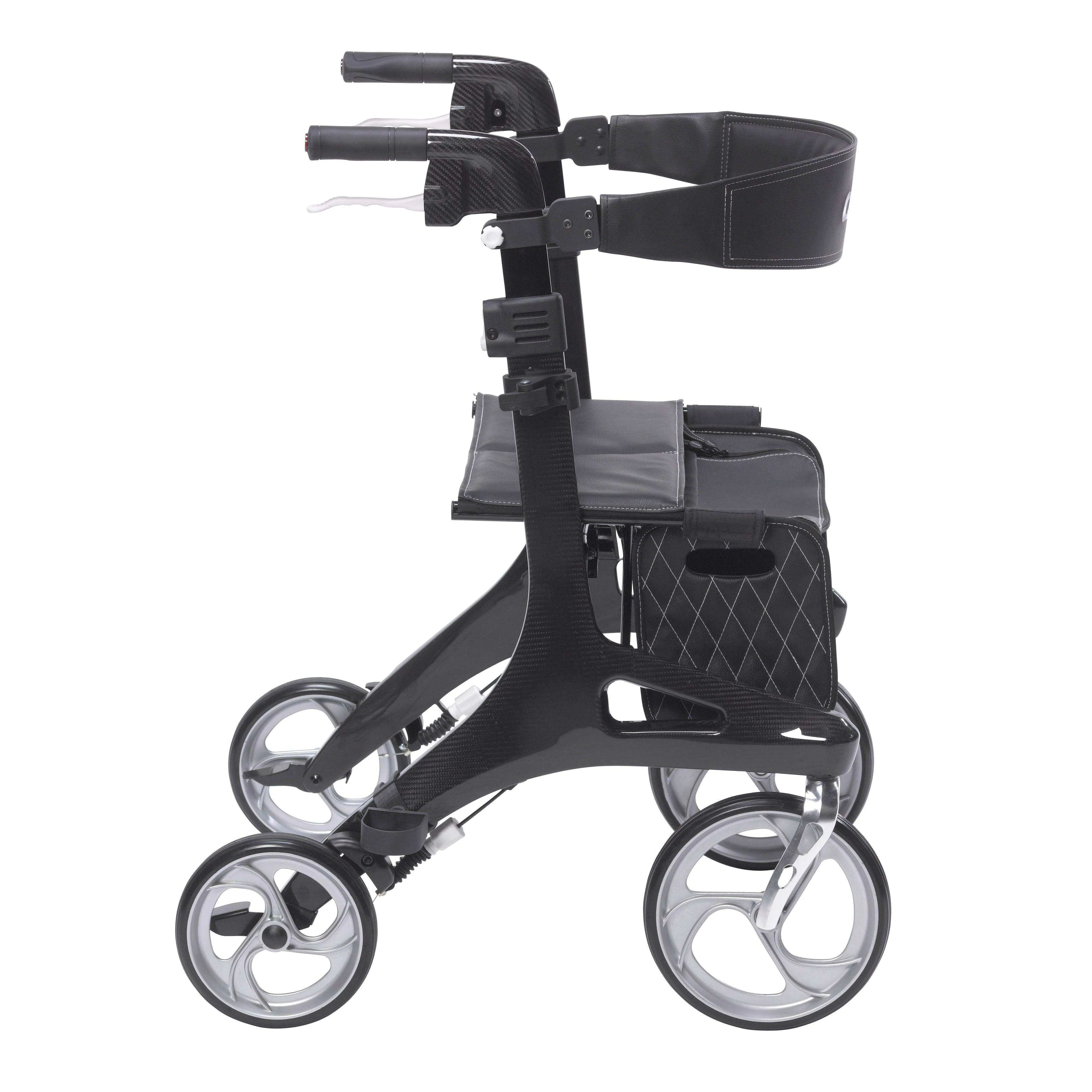 Drive Medical Nitro Elite CF Carbon Fiber Rollator Walker - Black