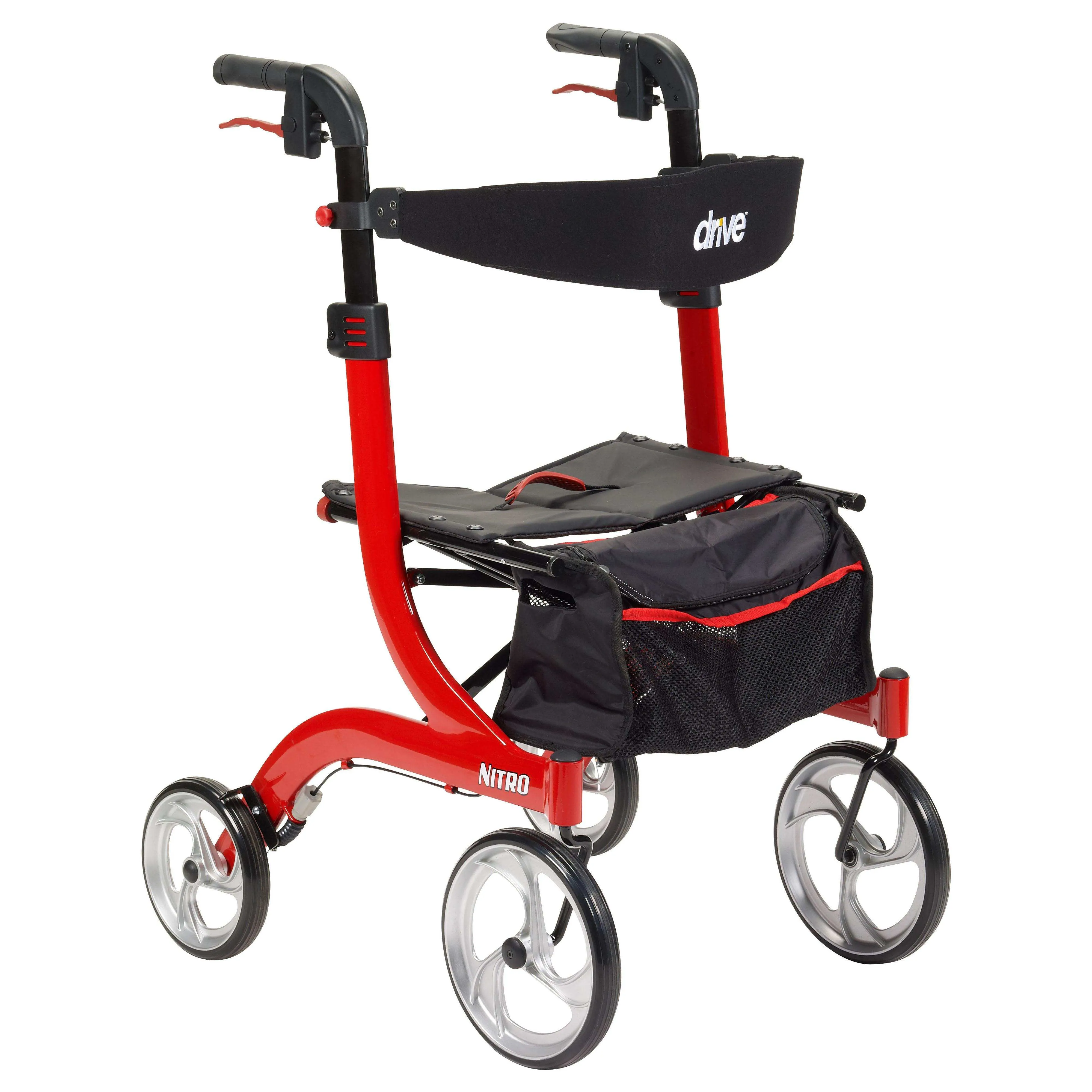 Drive Medical Nitro Euro Style Rollator Rolling Walker