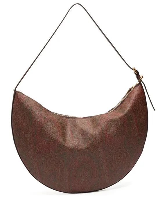 Etro   Paisley cotton hobo shoulder bag 