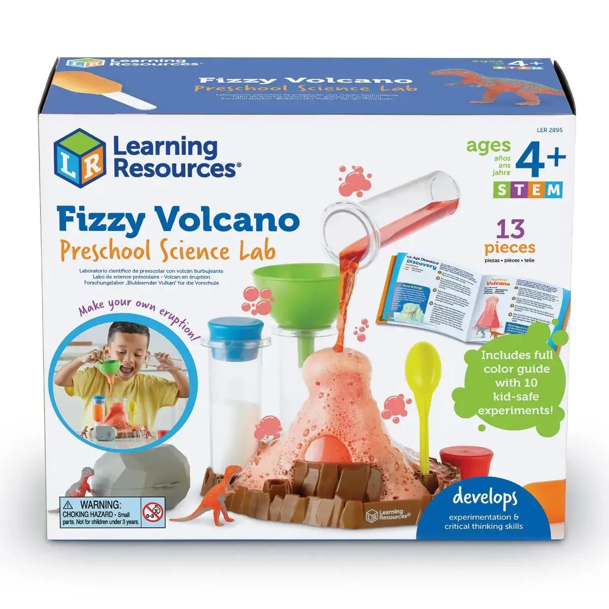 Fizzy Volcano Preschool Science Lab