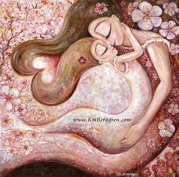 Fleeting & Forever - Mom Daughter Cherry Blossom Art Print