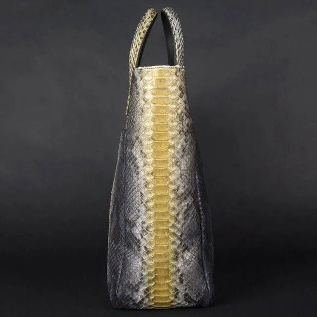 Genuine Python Tote Shopping Hobo Bag